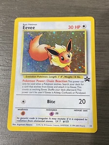 EEVEE Holo Wizards Black Star Promo 11 NM/Mint Pokemon Card 2000 WOTC - Picture 1 of 8