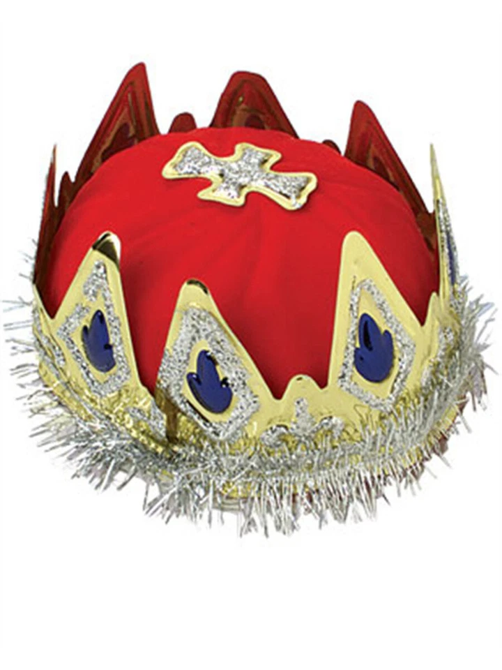 Nueva corona de oropel brillante Royal Regal Renaissance Queen Foto 1 de 1