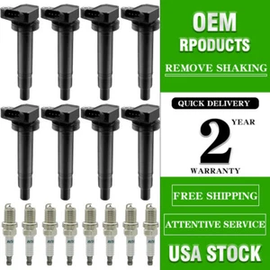 8 bobinas de encendido + 8 bujías para Lexus GS430 LS430 Toyota Tundra Sequoia C1173 - Imagen 1 de 16