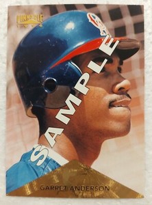 1996 Pinnacle SAMPLE #5 Garret Anderson 