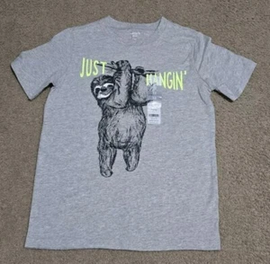 Carter's Kids Sloth T-Shirt Boy's Size 12 - Picture 1 of 3