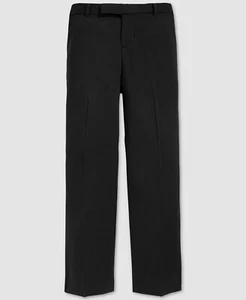 $75 Calvin Klein Kid Boys Black Stretch Flat Front Trousers Suit Dress Pants 10 - Picture 1 of 1