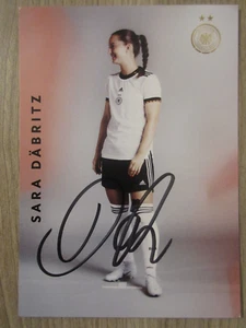 Tarjeta de autógrafo original firmada Sara Däbritz / DFB mujer T29 - Imagen 1 de 2