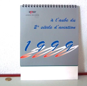 CALENDRIER ARMEE DE l'AIR FRANCAISE - 1999 / JANVIER 2000 - AVION - AVIATION - Picture 1 of 8