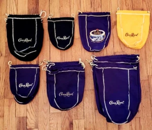 Lot of 28 Crown Royal Drawstring Bags, Assorted Sizes & Colors Plus 1 Racing!!!! - Picture 1 of 7