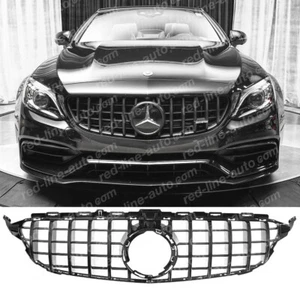 AMG GT Grille 2019+ Mercedes w205 c205 a205 s205 Panamericana Gloss Black Camera - Bild 1 von 3