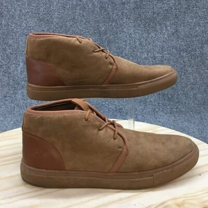 Beverly Hills Polo Club Shoes Mens 10.5 Alec Casual Mid Sneakers Brown Fabric - Picture 1 of 17