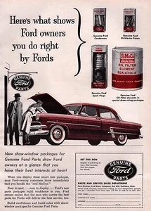 Ford Crestline 1953 sedán piezas originales Ford anuncio impreso - Imagen 1 de 1