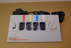 1990 Nintendo NES Four Score Controller With Turbo NES-034 Tested Working