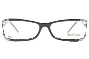 Roberto Cavalli Cannella 635 001 Black Designer Luxury Italy Eyeglasses 55-15mm - Picture 1 of 9