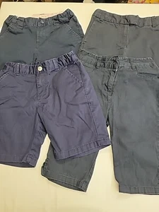 4 Pair Girl's Size 7 Navy Blue Uniform Shorts Cat Jack Arrow Gymboree Adjustable - Picture 1 of 24