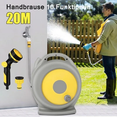 20Meter Schlauchaufroller Wasser Schlauchtrommel Wasserschlauchaufroller Trommel - Bild 1 von 4