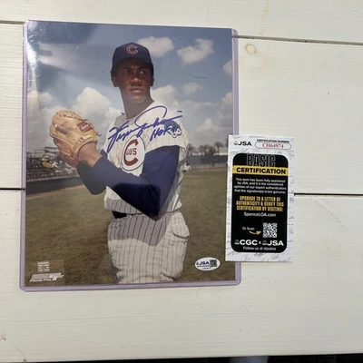 HOF Fergie Jenkins Chicago Cubs Signed 8X10 Color Photo. JSA Authentication!🔥 - Image 1 of 3