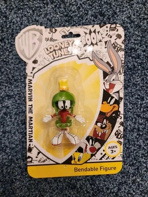 FIGURA POSABLE FLEXIBLE MARVIN THE MARTIAN LOONEY TUNES DE NJ CROCE - NUEVA  Foto 1 de 3