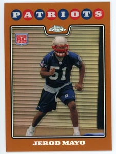 2008 Topps Chrome Jerod Mayo Rookie RC Copper Refractor #246 #/425 Patriots - Picture 1 of 1