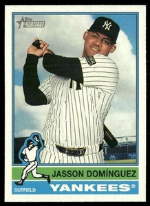 2025 Topps Heritage #453 Jasson Domínguez SP - Picture 1 of 2