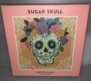 Galison SUGAR SKULL Jade Mosinski ART 500 Pc 20” x 20” Puzzle NEW Halloween - Picture 1 of 12