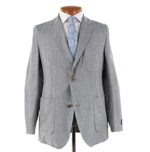Belvest NWT Wool Blend Reversible Sport Coat Size 50R (40R US) In Gray / Brown - Picture 1 of 9
