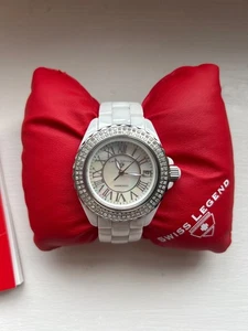 Swiss Legend Karamica Diamond Bezel Watch Women’s White - Picture 1 of 7