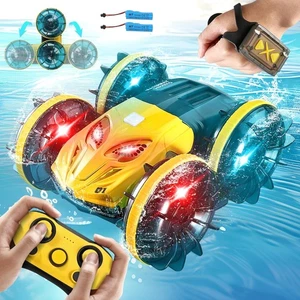 Remote Control Car Boat with 360°Rotation, 2.4GHz,RC Car Boat with Light and Mus - Picture 1 of 7