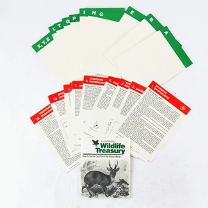 Illustrated Wildlife Treasury Replacement Alphabetical Zoological Divider Cards - Picture 1 of 4