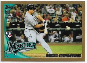 Actualización Topps 2010 Giancarlo Mike Stanton #US-50 Rookie Gold Parallel #'d/2010 - Imagen 1 de 2