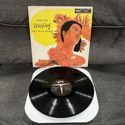 BILLIE HOLIDAY Music For Torching Billie Holiday Vinyl MONO LP *HEAR IT* VERVE - Image 1 of 4