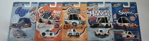 Hot Wheels Silver Series Tooned Gulf 1 Full Set 5 Cars 83 Chevy Supra Golf Manga - Picture 1 of 6