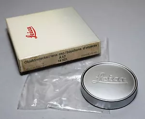 Leitz Leica A42 14321 Metal Lens Cap E39 Summicron 35/2 50/2 Elmarit 50/2.8 Box - Picture 1 of 2