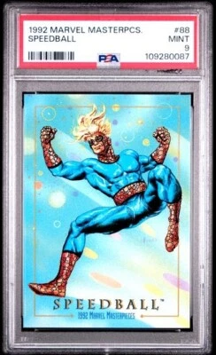 1992 Marvel Masterpieces #88 Speedball PSA 9 MINT - Image 1 of 2
