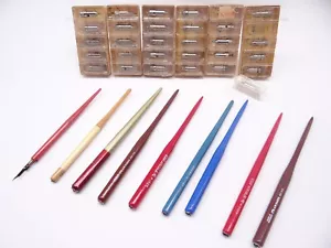Alte 9 Füllfederhalter 30 Standardgraph Trichterfeder SWAN Pelikan Zeichnen 80er - Bild 1 von 10