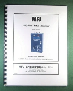 MFJ 249C SWR Analyzer Instruction Manual: w/Clear Protective Covers! - Picture 1 of 1