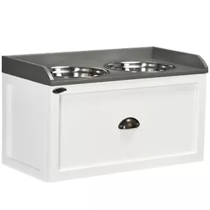 Elevated Bowls for Large Dogs Raised Pet Feeding Station Food Bowl with Storage - Picture 1 of 9
