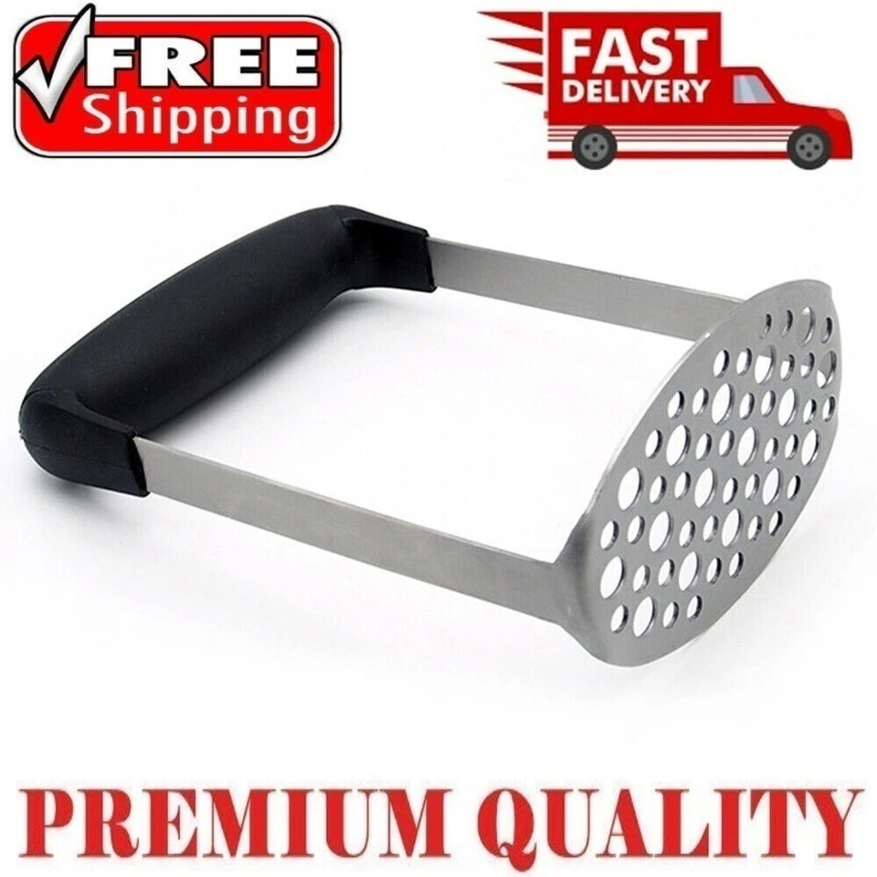 Potato Masher Vegetable Heat Stainless Steel Crusher Kitchen Resistant Press