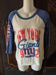 New York Giants Junior Women's XS Long Sleeve Shirt by Junk Food - Picture 1 of 4