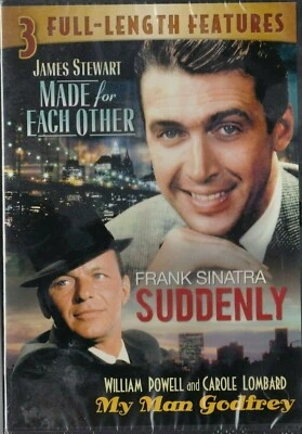 Made For Each Other/Suddenly/My Man Godfrey (DVD, 2007) (3 Movies On 1 DVD) - Image 1 of 3