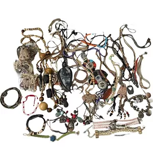 Vintage to Modern Boho Ethnic Tribal Necklaces and Bracelets 28 pieces - Picture 1 of 22