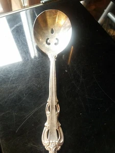 RETICULATED SERVING SPOON! Vintage SUPREME by TOWLE JAPAN - Picture 1 of 4