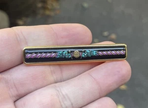 Vintage Hermes Enameled Bar Brooch - Bild 1 von 3