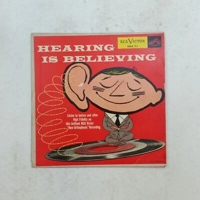 HEARING IS BELIEVING SRA71 EP 7" RCA 45rpm Vinyl VGnear+ Cover VG+ 1954 - Image 1 of 4