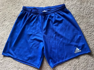 ADIDAS Climalite Shorts ~ Boys Youth Size Large L ~ Blue Athletic Soccer - Picture 1 of 3