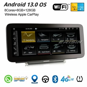 12,3" 8-Core 8+128GB Android 13 DAB+ CarPlay GPS Car Stereo For Audi A4/A5/S4/S5 - Picture 1 of 24