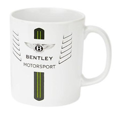 MUG White Bentley Motorsport Classic Logo Sportscar Coffee Cup Fine China US