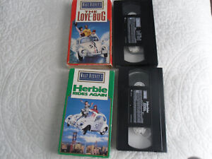THE LOVE BUG: DEAN JONES & HERBIE RIDES AGAIN: HELEN HAYES VHS BOTH PLAY FINE