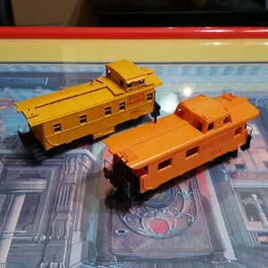 Lot of 2 U.P. Union Pacific Cabooses. HO Scale Train Cars.  - Picture 1 of 8
