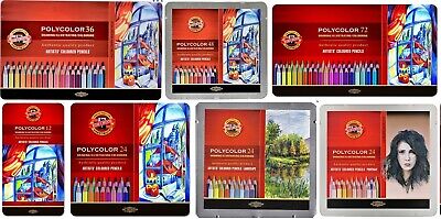 Ensemble De Crayons De Couleur Pour Artistes Koh-I-Noor Polycolor 12, 24, 36, 48 • 17€
