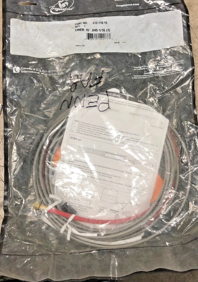 Tregaskiss 415-116-15 Mig Gun Liners (15')