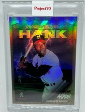 2021 Topps Project 70 #928 Hank Aaron by The Shoe Surgeon Rainbow Foil 05/70 