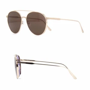 GAFAS DE SOL TOM FORD TOMASSO TF691 28E ORO AVIADOR UNISEX HECHAS EN ITALIA - Imagen 1 de 8