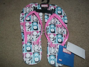 Marvel Avengers Thor Captain Spiderman sandalias vacaciones playa S-XL Flip Floos - Imagen 1 de 2